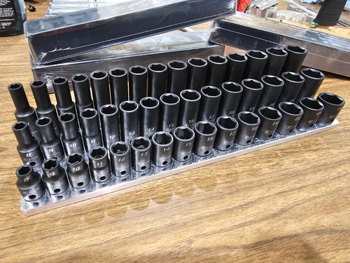 Drive socket organizer - 3/8, 3