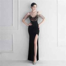 Vestito Abito Elegante Lungo