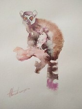 Lemure, animale, opera d'arte