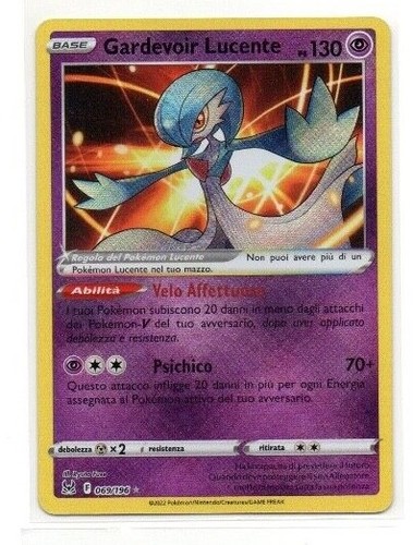 Gardevoir lucente 069 196 - gardevoir, 069/196
