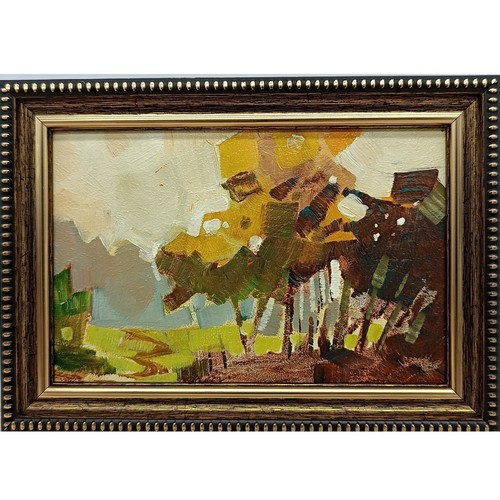 Paesaggio astratto dipinto