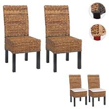 Set 2 sedie sala da pranzo M69 rete banana scura o chiara, con/senza cuscino