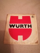 WURTH stereo adesivo vintage