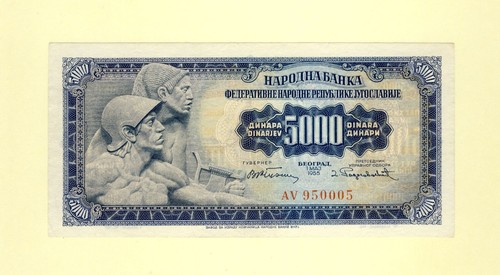 Yugoslavia 5000 dinara 1955 - yugoslavia,