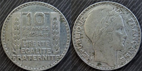 France 10 francs 1934 - ,