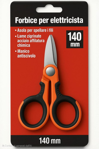 Forbici 140 elettricista - forbici, mm