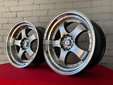 Cerchi in lega 4x 18" 5X100 5X112 Work Meister S1 style Deep Dish per Subaru VW