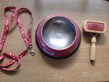 Guinzaglio, Ciotola e Spazzola per cani (cuccioli)