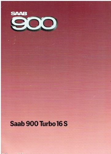 Saab 900 turbo brochure - saab,