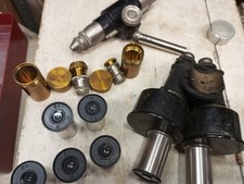 10 OLD LENS FOR MICROSCOPE C.ZEISS REICHERT ETC