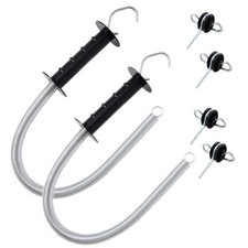 KATSU 2X Kit Cancello Elettrico per Recinzione con Tensione a Molla e I