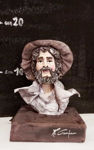 Busto cartapesta leccese cm - busto, in