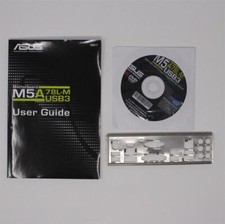 ASUS M5A78L-M/USB3 - SET manuale ATX IO Shield pannello slot driver CD (#5328)