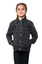 Girls Kids Black Ripped Denim