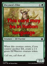 MTG 4x DWYNEN's ELITE EXC -