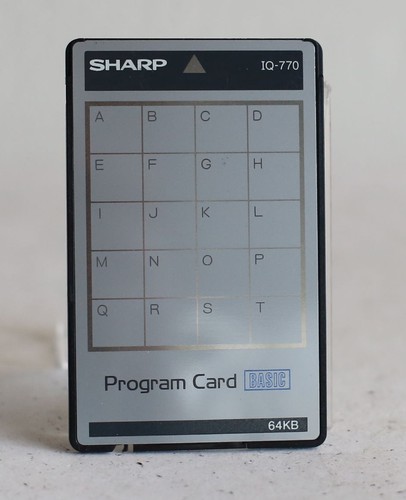 Scheda programma sharp 770 - programma, iq-770