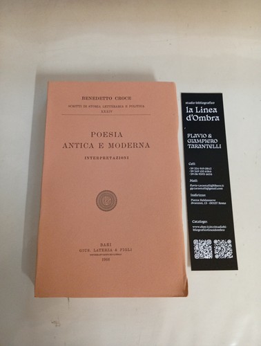 Benedetto croce poesia antica - benedetto,
