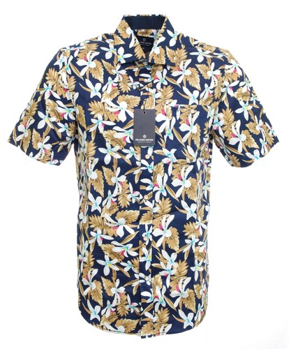 Camicia hawaii fiori - a, maniche