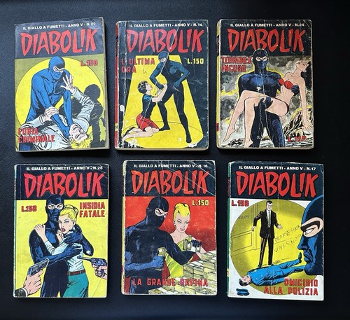 Diabolik anno 1966 lotto - diabolik, v