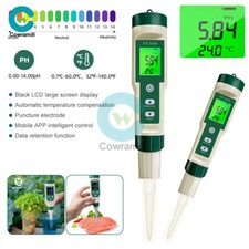 YY-1030 Misuratore di PH Alimentare Termometro Elettrodo Misurazione PH Strumento Tester Suolo