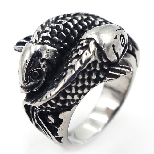 Anello tribale pesce - anello,
