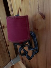 coppia di applique in ferro battuto