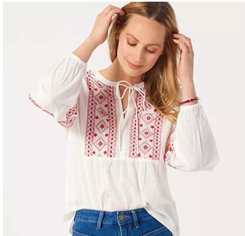 Jdy blusa ricamata maniche - jdy,