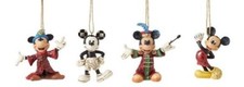 Disney Traditions Mickey Mouse Hanging Ornaments Set of 4 by Jim Shore 6013565