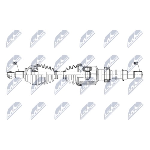 Nty albero motore 1025mm - albero,