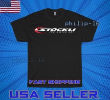 NUOVA MAGLIA PREMIUM STOCKLI THE SWISS SKI LOGO UNISEX T-SHIRT DIVERTENTE TAGLIA S-5XL