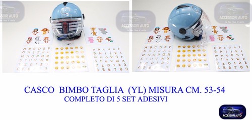 Casco bimbo jet taglia - taglia, "yl"