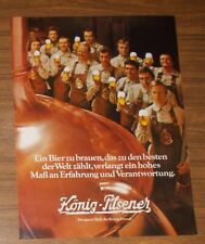 Rara Pubblicità KÖNIG PILSENER - Bollitore Braumeister L'intero orgoglio #1 1977