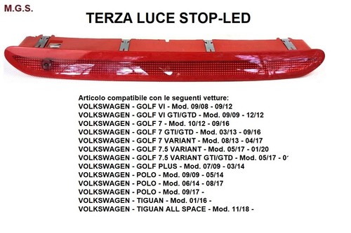 Terza luce stop - luce, per