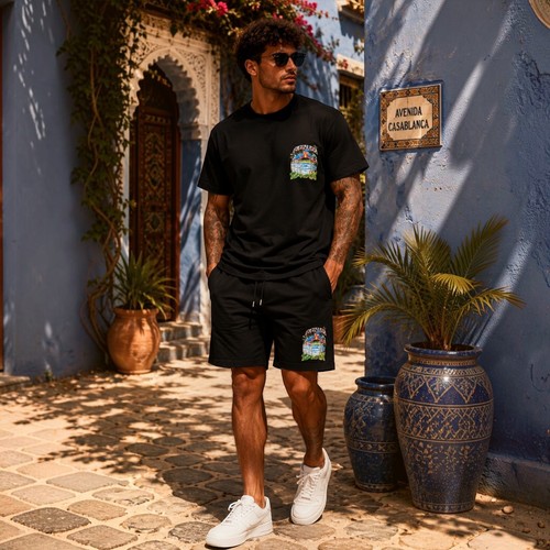 Casablanca set shirt e - t-shirt,