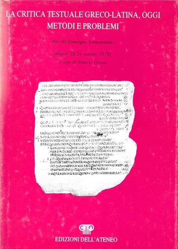 Critica testuale - critica,