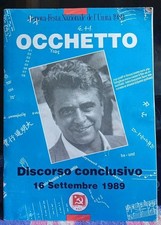Occhetto Discorso Conclusivo 16 Setembre 1989 Libro P.C.I. Genova Festa Dell'Uni