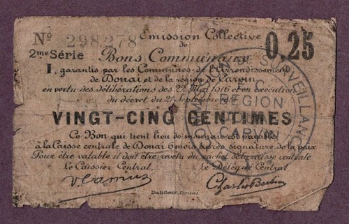 Francia centesimi bons 1916 - 25,