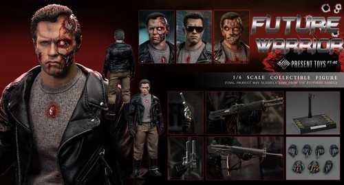 Figurina terminator t800 6 - terminator, 1/6