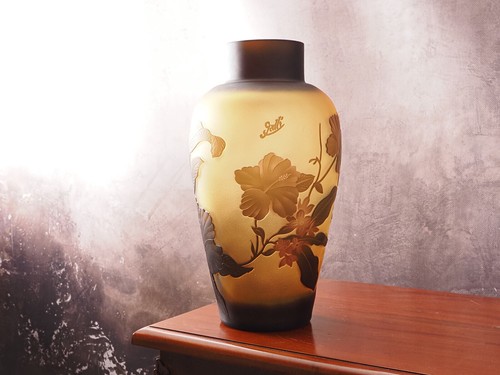 Stile liberty vaso - vetro, braun