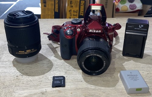 Nikon d3300 2mp dslr red - nikon, 24.2mp