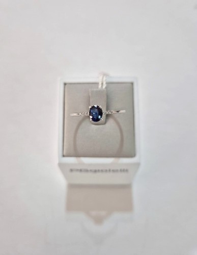 Anello solitario con zaffiro - anello,