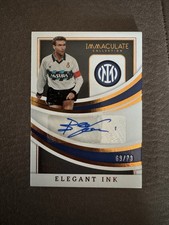 PANINI 2023 IMMACULATE GIUSEPPE BERGOMI ELEGANT INK  INTER MILAN  #/73 AUTO