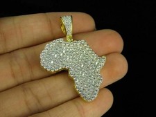 Ciondolo mappa Africa diamante