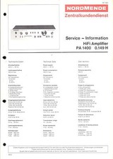 Nordmende Manuale di servizio