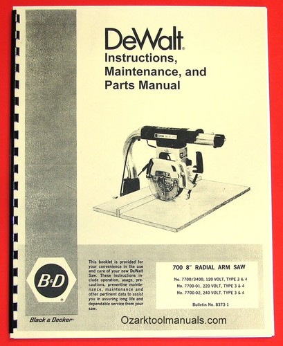 Dewalt 700 seghetto braccio - 700,