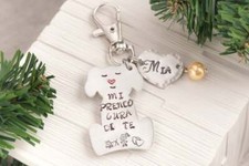 Portachiavi nome cane inciso per amanti animali