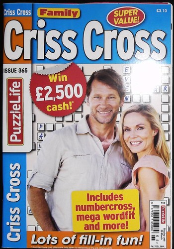 Criss cross puzzle book - cross,