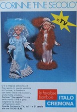 Pubblicità Advertising Italian 1978 ITALO CREMONA CORINNE FINE SECOLO
