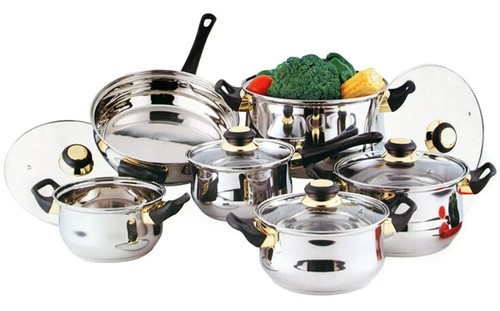 Set pentole acciaio inox - 12, in