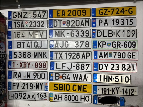 Lotto targhe auto - lotto, europee